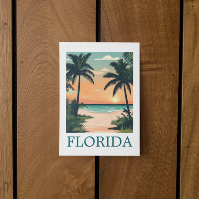 Florida Sunshine State – Tropical Beach Paradise Postcard (Florida Sunshine State – Tropical Beach Paradise Travel Postcard)