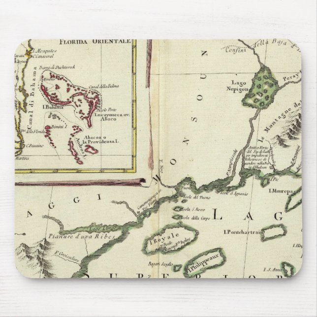 Florida, Superior Lakes, Bahamas Mouse Pad (Front)