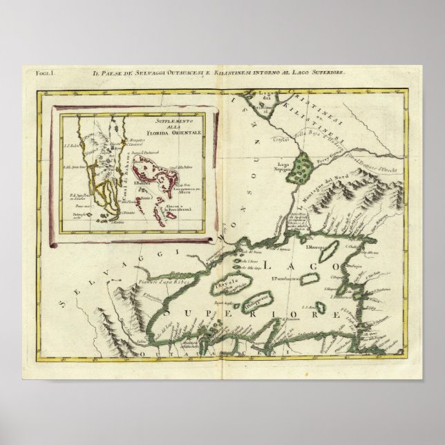 Florida, Superior Lakes, Bahamas Poster (Front)