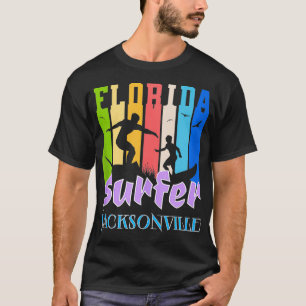 Florida Surfer Jacksonville FL Surfing Beaches Vac T-Shirt