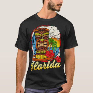 Florida Surfing Surfer Surf Hawaii Style Retro Vin T-Shirt