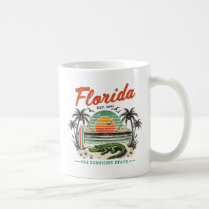 Florida, The Sunshine State – Sunset Beach Scene Coffee Mug