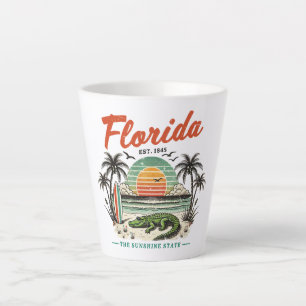 Florida, The Sunshine State – Sunset Beach Scene Latte Mug