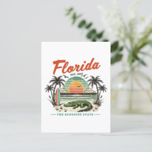 Florida, The Sunshine State – Sunset Beach Scene Postcard