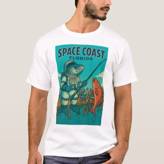 Florida Themed Spacefish T-Shirt design