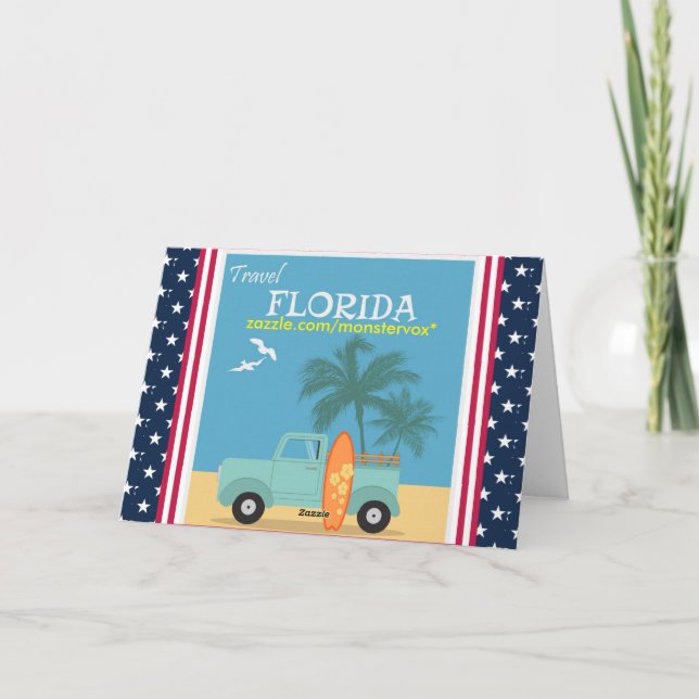 Florida:Travel Greeting Card (Back)