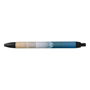 Florida Turquoise Blue Sea Sandy Beach Black Ink Pen