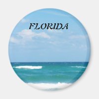 Florida Turquoise Waves Under Bright Sky