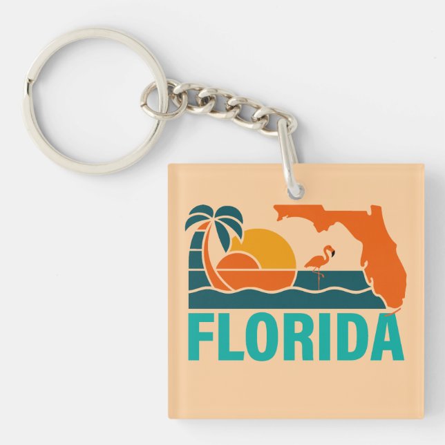 Florida, United States of America Key Ring (Front)