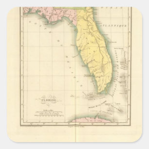 Florida US Square Sticker