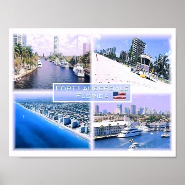 Florida - Usa - Mosaic - Poster (Front)