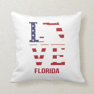 Florida USA State Love Cushion
