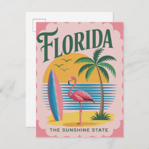 Florida USA Vintage Travel Postcard
