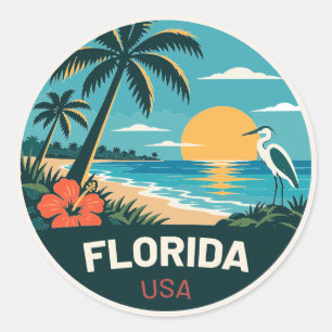 Florida USA – Vintage Travel Sticker