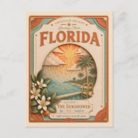 Florida Vintage Paper Cut American Arcana