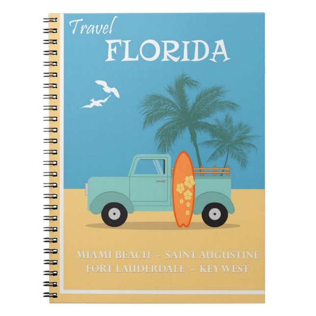 Florida Vintage  Travel  Notebook (Front)