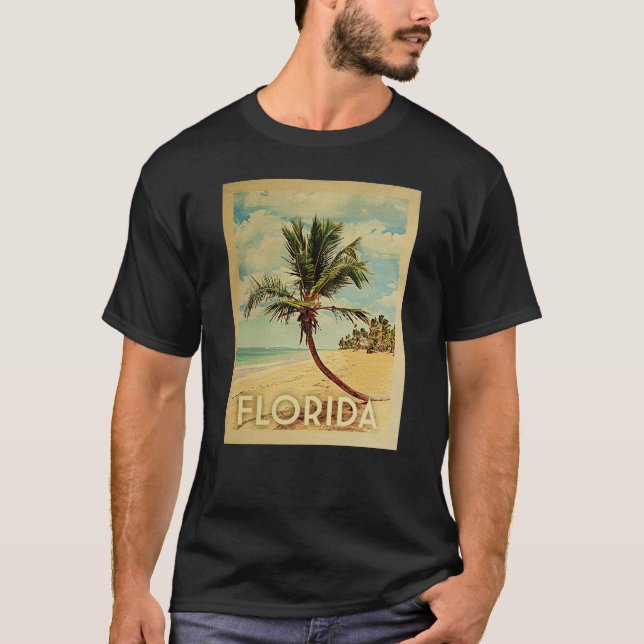 Florida Vintage Travel T-shirt - Beach (Front)