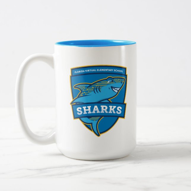 Florida Virtual Elementary School Mug (Blue) (Left)