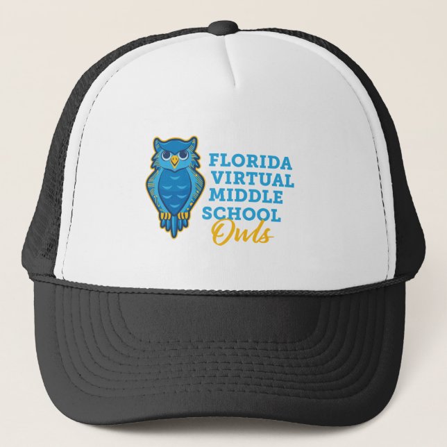 Florida Virtual Elementary School Sharks Trucker Hat (Front)