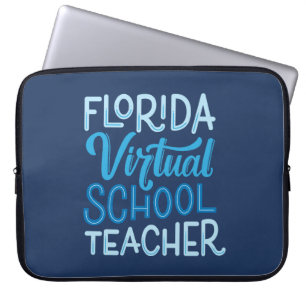 Florida Virtual School Teacher Hand-Lettered Laptop Sleeve
