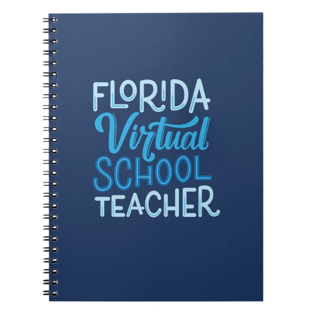 Florida Virtual School Teacher Notebook (Navy) (Front)