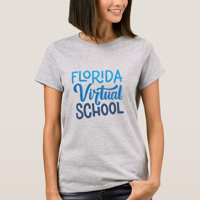 Florida Virtual School Women's T-Shirt (Grey) (Front)