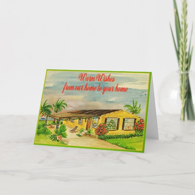 Florida Warm Wishes Holiday Card (Front)