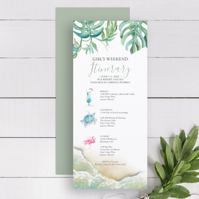 Florida Wedding Weekend Itinerary for Guests (Creator Uploaded)