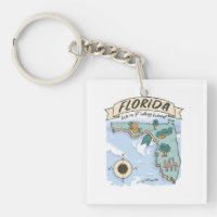 FLORIDA WE'RE F*CKING WEIRD UNITED STATES MAP 