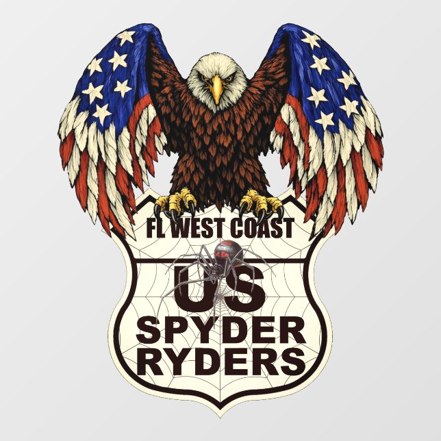 Florida West Coast Chapter - Decal Eagle Logo (Sheet)
