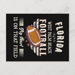 Florida West Palm Beach American Football Postcard