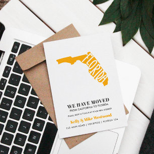 FLORIDA We've moved New address New Home    Postcard