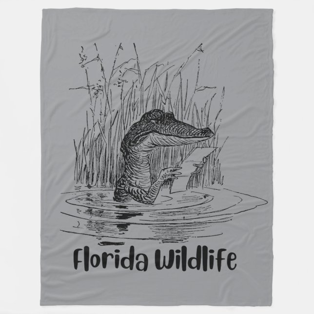 Florida Wildlife Fleece Blanket (Front)