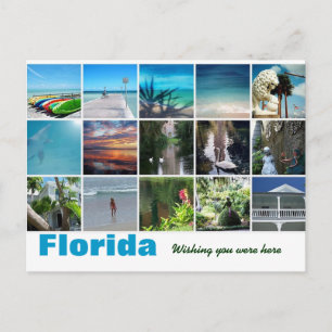 Florida Wishing you were here post card photograph