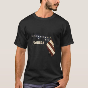 Floridian American Patriot Florida Map T-Shirt