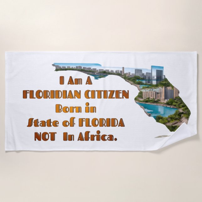 Floridian Citizen Beach Towel (Front)