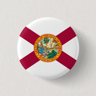 Floridian Flag, Flag of Florida 3 Cm Round Badge