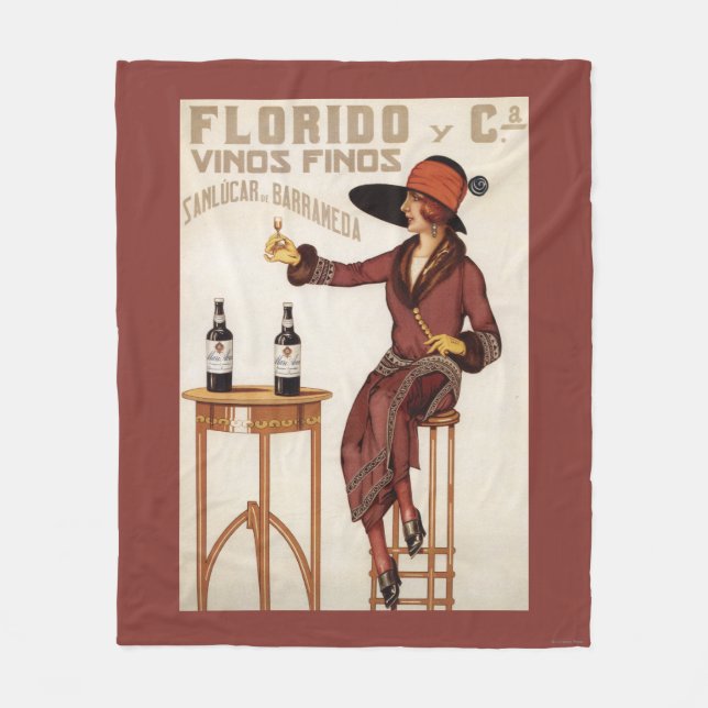 Florido Vinos Finos - Sanlucar de Barrameda Fleece Blanket (Front)