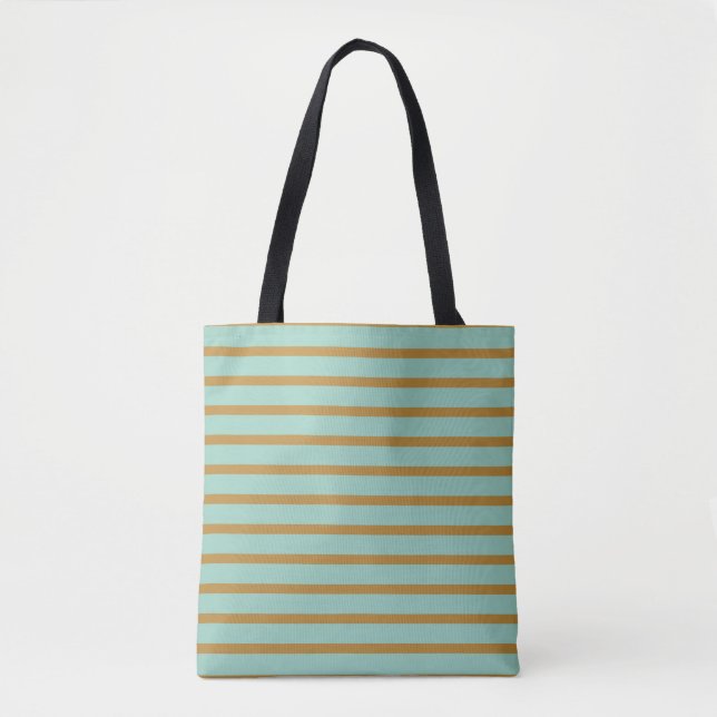 Florilla Vintage Striped Tote Bag (Front)