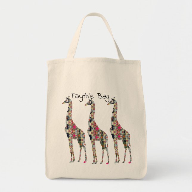 Florillas Giraffe Tote Bag (Front)