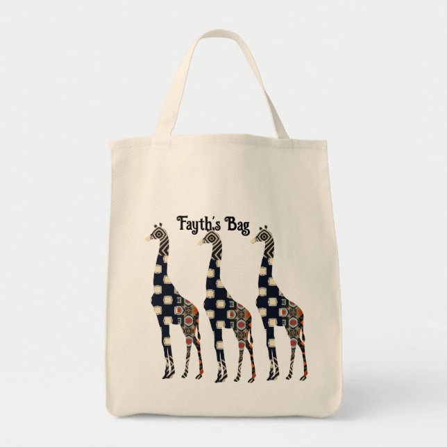 Florillas Giraffe Tote Bag (Front)