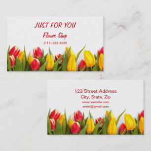 Florist and Flower Shop Personal Card