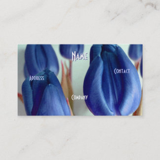 Florist - Blue Rosey Tulips Business Card
