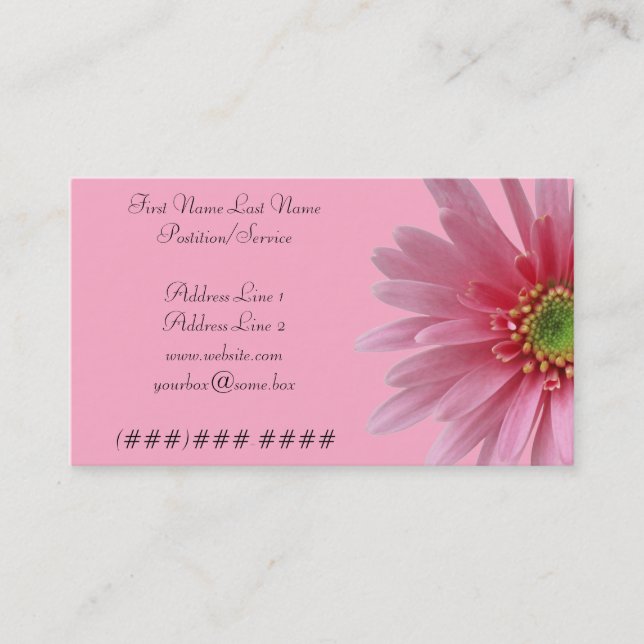 Florist Card (Front)