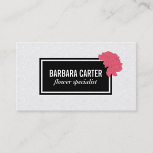 Florist Carnations (Red) Business Card