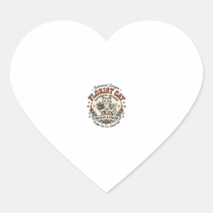 Florist Cat Florist Cat Vintage Vector Art Shirt D Heart Sticker