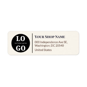 Florist Craft Elegant Custom Logo Return Address Label