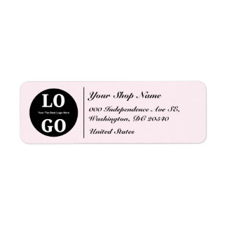 Florist Crafts Soft Pastel Colour Custom Logo Return Address Label