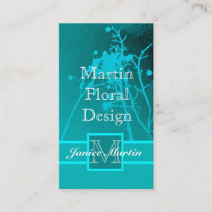 florist custom business card art on double sided