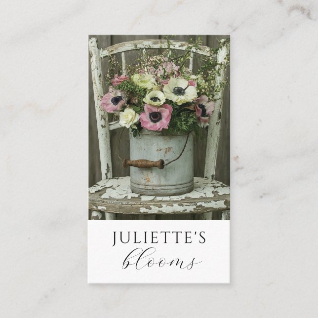 Florist Floral Designer Business Card (Front)